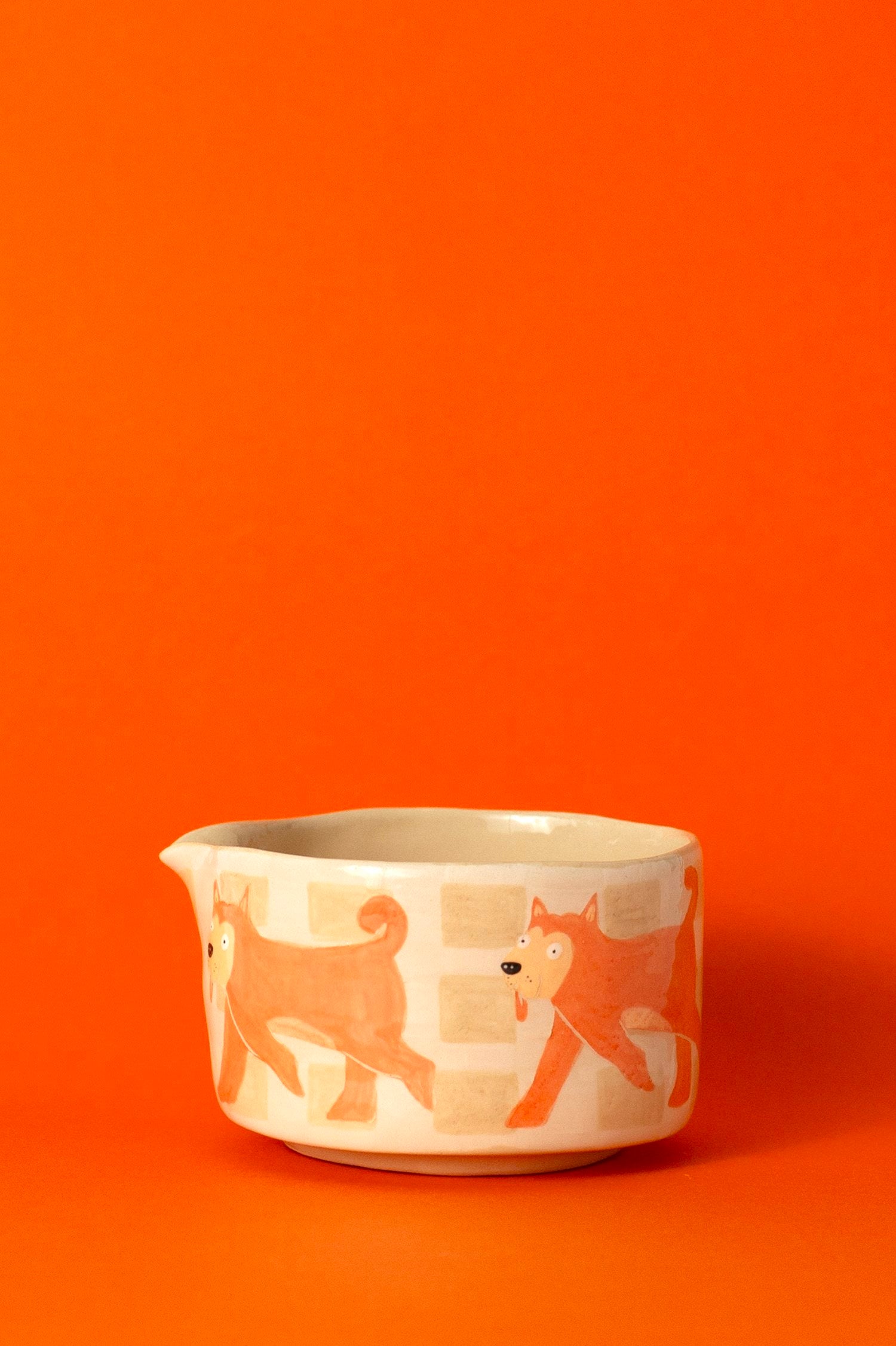 Bol à matcha Chawan Orange - Elena BM x Shiba matcha